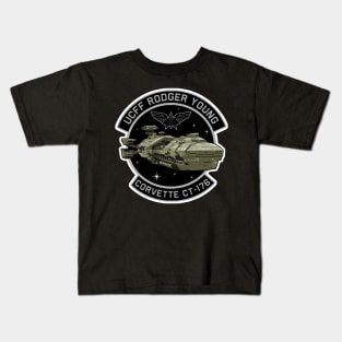 Starship Troopers Rodger Young Patch Kids T-Shirt